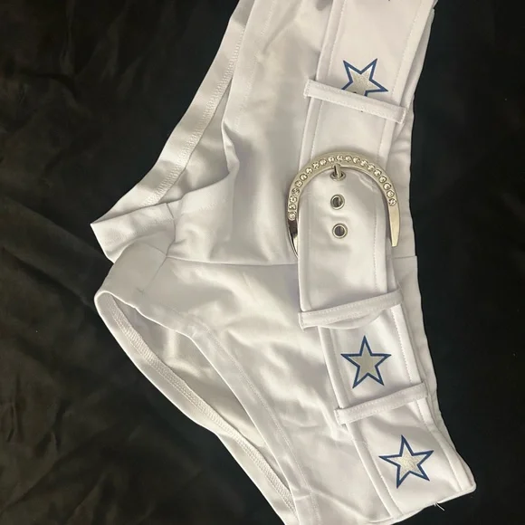 Dolls Kill Blue and White Fringe Set - Picture 5 of 8